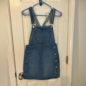 Free People Blue Denim Overall Dress size 2